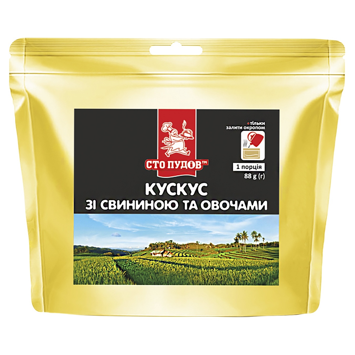 

Кус-кус Сто пудов со свининой 80г