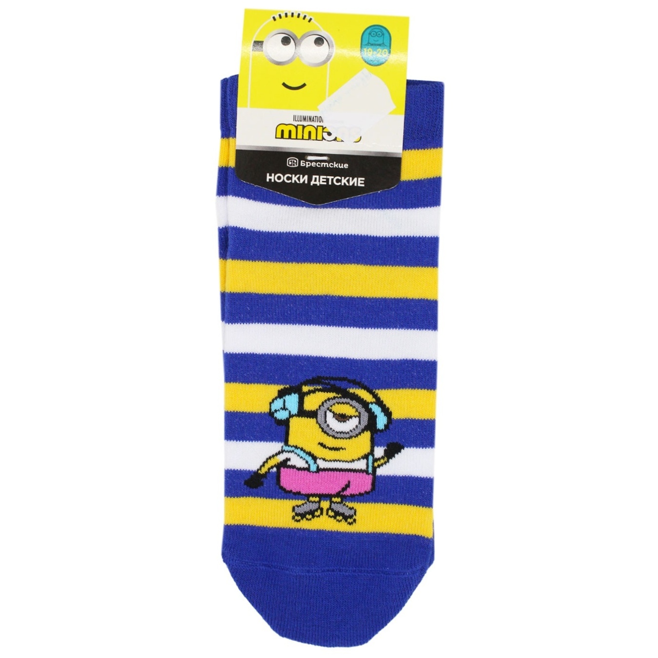 

Носки детские Брестские Minions синий размер 19-20