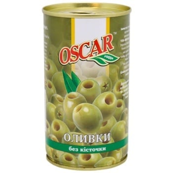 Oscar Pitted Olives 350g - buy, prices for MegaMarket - photo 1