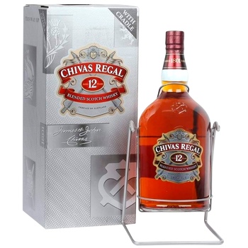 Chivas Regal 12YO Blended Scotch Wisky 4.5l gift box - buy, prices for Auchan - photo 1