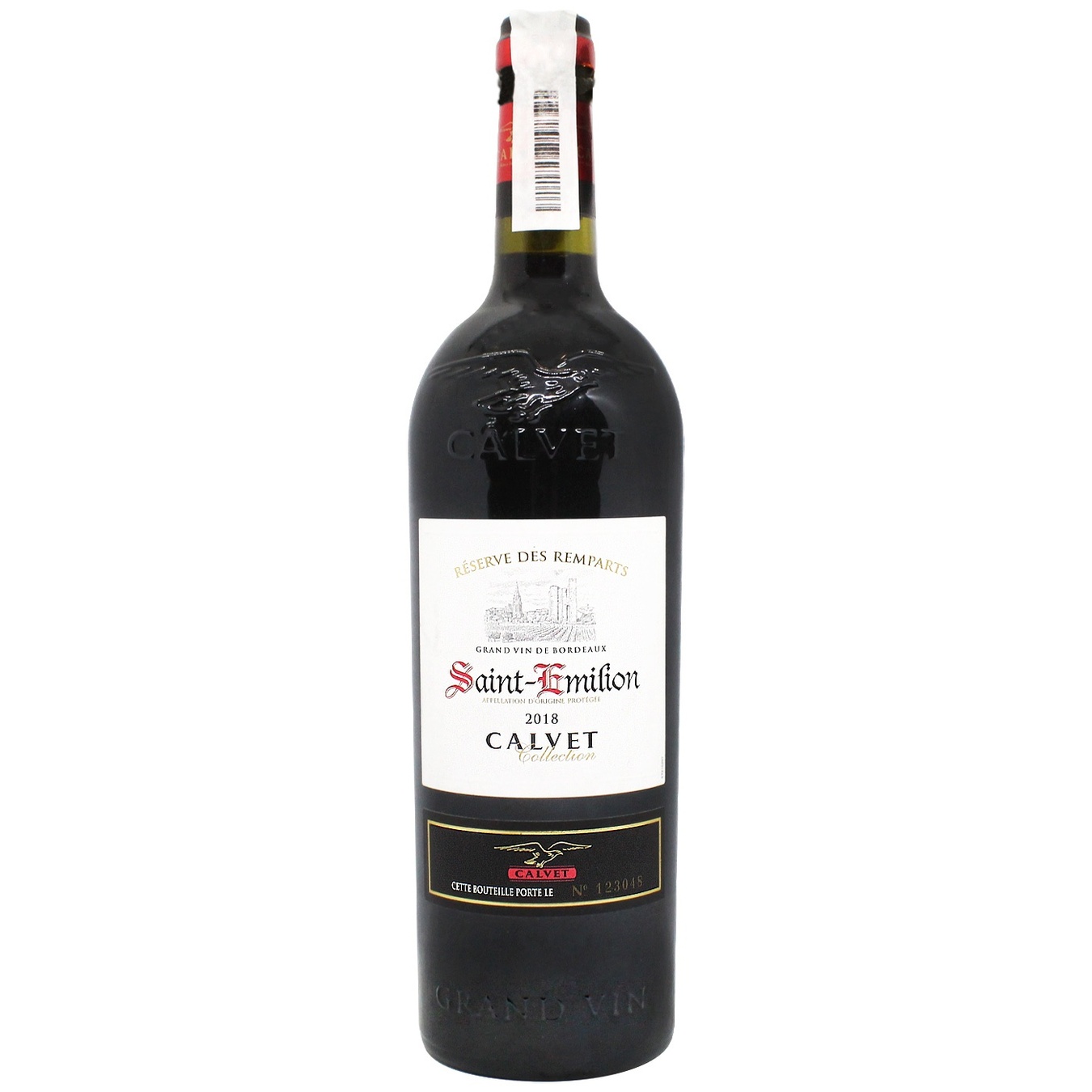 

Вино Calvet Reserve des Remparts Saint-Emilion красное сухое 13% 0,75л