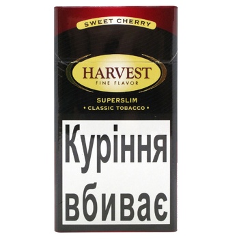 Сигари Harvest Superslim Sweet Cherry 20шт - купити, ціни на КОСМОС - фото 1