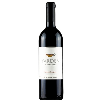 Вино Yarden Cabernet Sauvignon красное сухое 14,5% 0,75л - купить, цены на ULTRAMARKET - фото 1