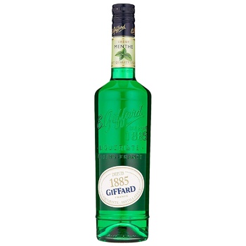 Ликер Giffard Creme de Menthe 21% 0,7л - купить, цены на WINETIME - фото 1