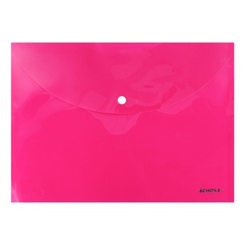 Scholz Charming Raspberry Folder with Button A4