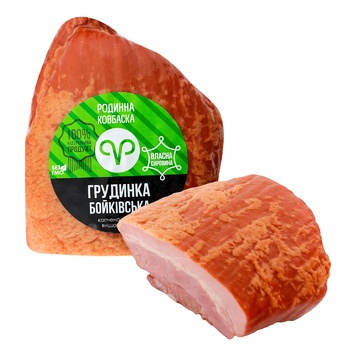 Rodynna Kovbaska Boykivska Smoked-cooked Brisket Higher Grade Weight - buy, prices for Auchan - photo 1