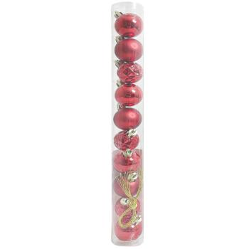 Actuel Set of Red Christmas Balls 3cm 10pcs - buy, prices for Auchan - photo 1