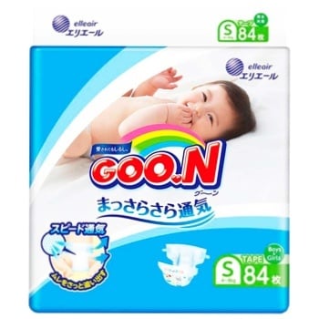 Goo.N Children Diapers 4-8 kg S 84pcs - buy, prices for Auchan - photo 2