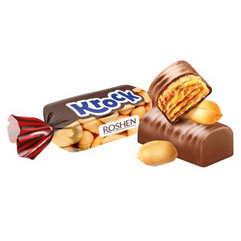 Цукерки Roshen Krock з арахісовою пастою - купити, ціни на NOVUS - фото 1