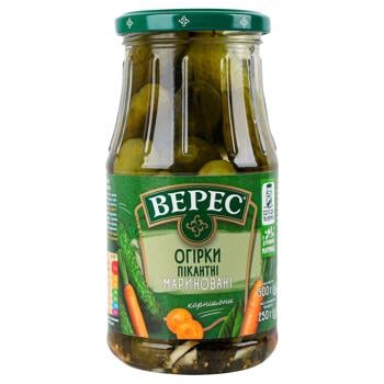 Veres Pikantni Pickled Cucumbers 500g - buy, prices for Auchan - photo 1