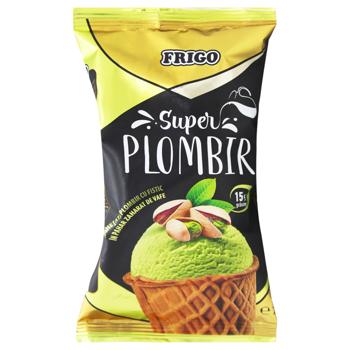 Мороженое Frigo Супер пломбир с фисташками в сахарном стакане 75г