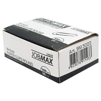 Скріпки Buromax Jobmax оцинковані 25мм 100шт - купити, ціни на - фото 2