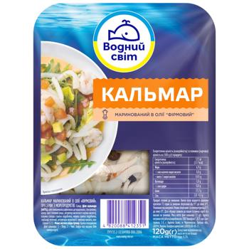 Кальмар Водний Світ Фирменный маринованный 120г - купить, цены на КОСМОС - фото 2
