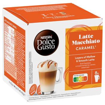 Кава в капсулах NESCAFÉ® DOLCE GUSTO® Latte Macchiato Caramel 145,6г 16шт - купити, ціни на - фото 2