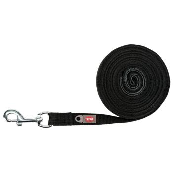 Поводок Trixie Tracking Lead хлопковый M–L 5м черный - купить, цены на MasterZoo - фото 1