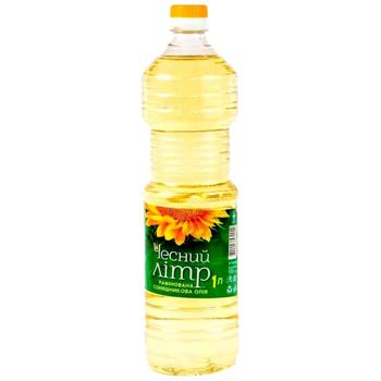 Chestnyy Litr Refined Sunflower Oil 1l - buy, prices for Torba - photo 1