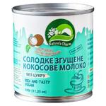Молоко кокосове згущене без цукру Nature's Charm 320г