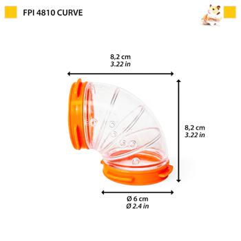 Тунель для гризунів Ferplast FPI 4810 Curve 8,2х6см - купити, ціни на MasterZoo - фото 2