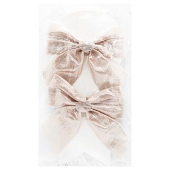 Набор бантов розовых 2шт 15*15см