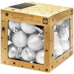 Набор елочных шаров Tarrington House орнамент серебряный 30шт