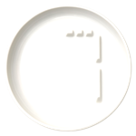 Dovbysh Porcelain White Gloss Adaptive Plate 25cm