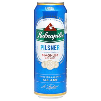 Kalnapilis Pilsner Light Beer 4.6% 0.568l - buy, prices for COSMOS - photo 1