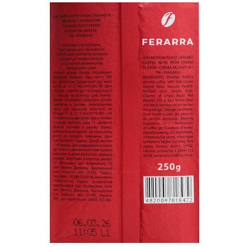 Ferarra Crema Irlandese Ground Coffee 250g - buy, prices for MegaMarket - photo 4