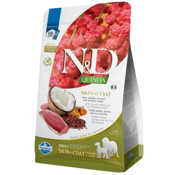 Farmina N&D Quinoa Skin & Coat Dry Food with Duck, Quinoa, Coconut and Turmeric for Healthy Skin and Coat for Medium and Large Breed Dogs 2.5kg - buy, prices for MasterZoo - photo 1