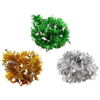 Украшение дождик новогодний в ассортименте LD25-027 - купить, цены на ULTRAMARKET - фото 1