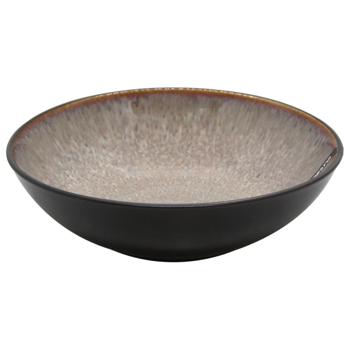 Ardesto Bolzano Black-Brown Soup Plate 630ml 18cm