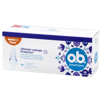 O.b. ExtraDefence Super Tampons 16pcs - buy, prices for Za Raz - photo 1