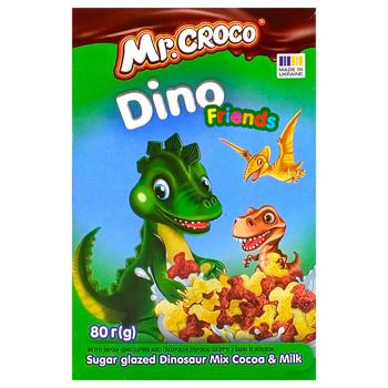 Завтрак сухой Золоте Зерно Динозаврики шоколадно-молочные 80г - купить, цены на Чудо Маркет - фото 2