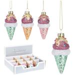 Ice Cream Christmas Tree Decoration 4x8cm in assortment