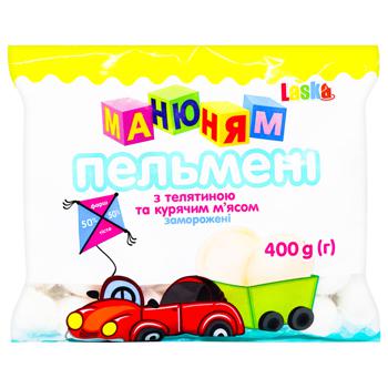 Laska Ma-nu-nyam Dumplings with Veal and Chicken Meat 400g - buy, prices for Auchan - photo 1