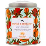 Чай зелений Whittard зі смаком манго та бергамоту 100г