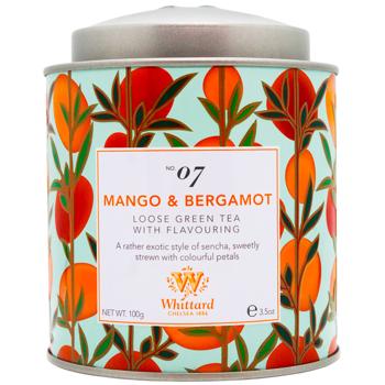 Чай зелений Whittard зі смаком манго та бергамоту 100г - купити, ціни на WINETIME - фото 1