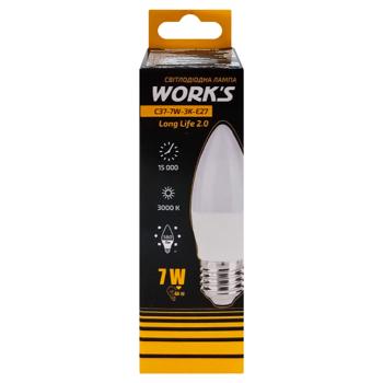 Work's Long-Life LED Lamp C37 7W 3K E27