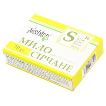 Мило тверде Golden Pharm Сірчане 70г - купити, ціни на МегаМаркет - фото 2