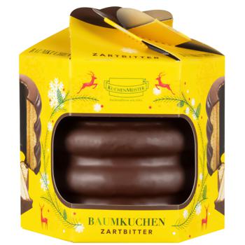 Пирог Kuchenmeister Baumkuchen в черном шоколаде 300г - купить, цены на Auchan - фото 1