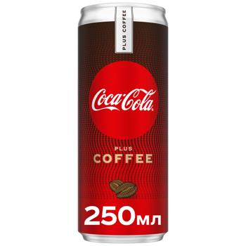 Напиток газированный Coca-Cola Plus Coffee с экстрактом кофе 250мл - купить, цены на Идеал - фото 1