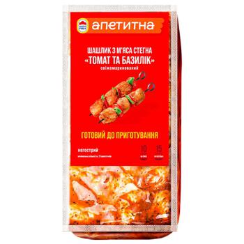 Nasha Ryaba Apetitna Tomato and Basil Broiler Chicken Thigh Meat Shashlik ~2kg - buy, prices for METRO - photo 1