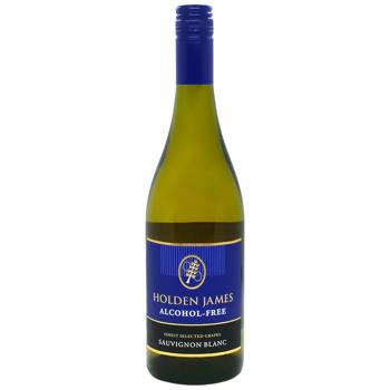 Вино Holden James Sauvignon Blanc біле напівсолодке безалкогольне 0,75л - купити, ціни на Чудо Маркет - фото 1