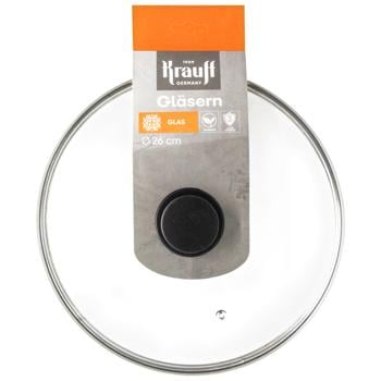 СКЛЯНА КРИШКА ДІАМЕТР 26СМ - купить, цены на Auchan - фото 1