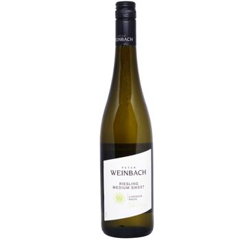 Вино Peter Weinbach Riesling белое полусладкое 8,5% 0,75л - купить, цены на Auchan - фото 1