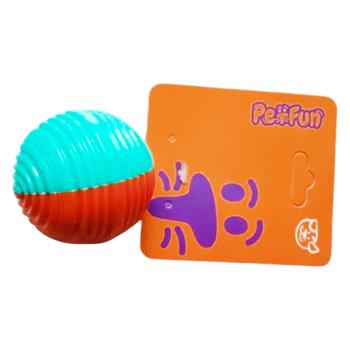 Pet Fun іграшка для собак м'ячик 6 см - блакитно-помаранчевий - купити, ціни на MasterZoo - фото 2