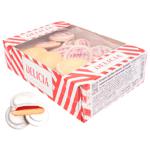 Delicia Butter Cookies with Cherry Flavor in Milk Glaze 300g