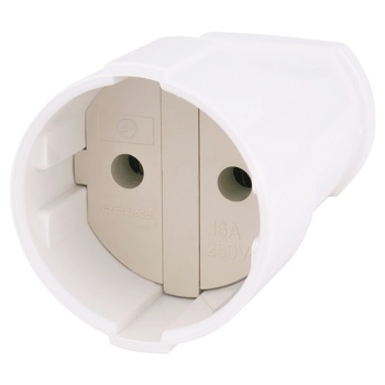 White Portable Socket 16A - buy, prices for Auchan - photo 1