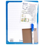 Item Board for Inscriptions Cardboard A4 with Marker and Napkin in assortment