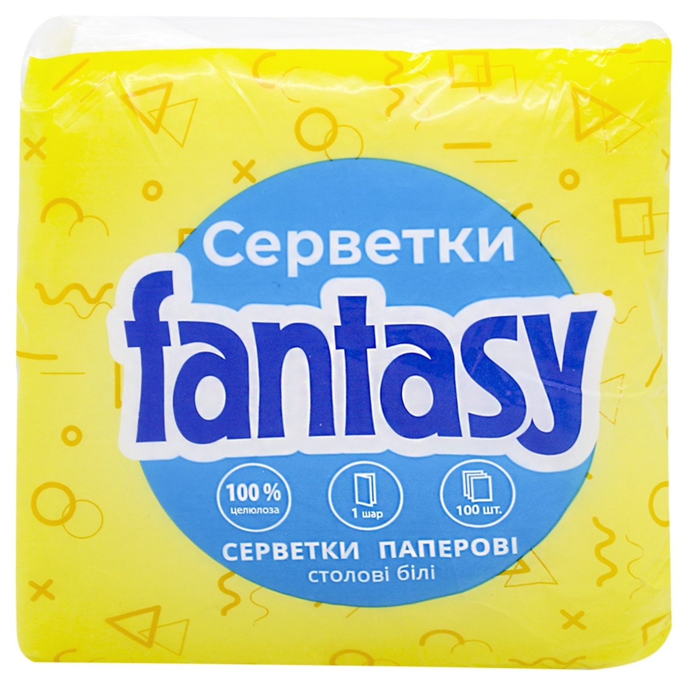 

Салфетки Fantasy столовые бумажные 100шт