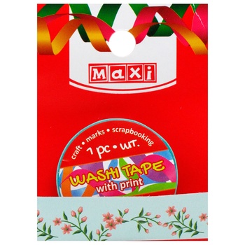 Maxi Decorative Tape with Print 10mm*3m - buy, prices for MegaMarket - photo 1